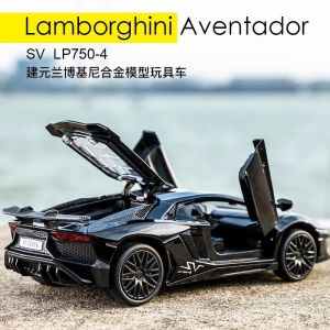 TWH 1:32 Diecast LAMBORGHINI AVENTADOR SV LP750-4 Pintu Dapat Dibuka Bahan Alloy Miniature Mewah