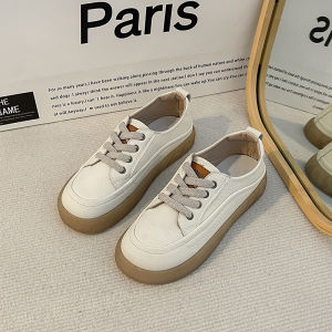 Soft Leather Casual Shoes Womens New 2025 Spring Season Flat Bottom Slip-On Pregnancy Shoes Casual Board Shoes