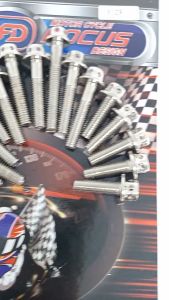 Baut Probolt Blok Mesin F1ZR Chrome Kiri Kanan Model Flower