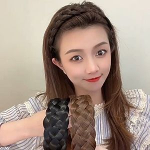 Băng đô tóc giả bản 4cm BD07 😍FREESHIP😍 bện tóc giả băng đô cài băng đô tóc giả nữ băng đô bản rộng