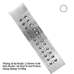 Tungsten Carbide Wire Drawplate 20-52 Lỗ Hình Tròn Tấm Thép Không Gỉ 026-90mm Dụng Cụ Thiết Yếu Để Làm Đồ Trang Sức