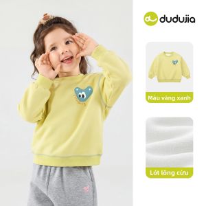 DUDUJIA | Áo Hoodie Flannel Trẻ Em Hình Thú