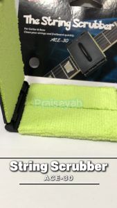 Alat Pembersih Senar Gitar maupun Bass String Scrubber Kain Jepit