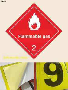 ZHANXIAO | Flammable Gas And Corrosive Hazard Warning Sign