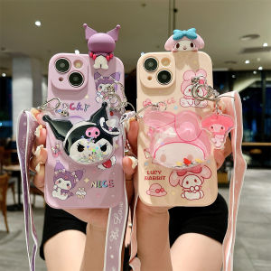 Gradient Heart Kuroko Phone Case for Huawei Nova5 Z 3D Plushie Mobile Phone Shell Nova4 Pendant Nova3 Fun Creative Nova2 Sitting Plushie 5i pro Crossbody Rope Soft Anti-Fall Best Friend