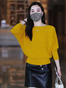 เสื้อสเวตเตอร์ถักแขนยาวทรงเข้ารูปสไตล์ใหม่ฤดูใบไม้ผลิและฤดูหนาวสำหรับผู้หญิง เสื้อชั้นในคอวีแขนกุด