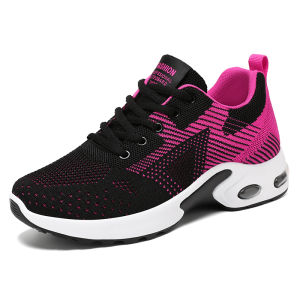 NBGAGA | Ultralight Running Shoes For Women Casual Breathable Mesh Sneakers Lace Up Comfortable Walking Shoes Anti-slip Plus Size 36-44