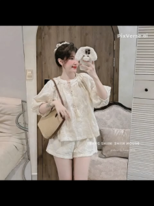 Set Bộ Đi Chơi Dạo Phố Chất Thô Ren Thêu Thời Trang Free size dưới 55kg[TP]