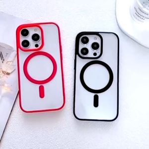 [ MUA 4 ỐP TẶNG 4 MÈO ] Ốp lưng Iphone Lưng cứng TRONG SUỐT Viền Màu CHỐNG SỐC hỗ trợ sạc không dây cho 15/15 promax/15 plus /14/ 14 Promax/13/13 Pro Max /12/ 12 promax/11/ plus/promax