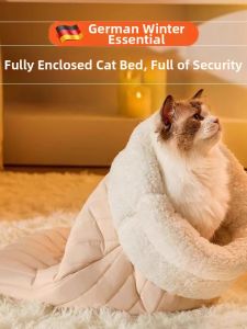 BEISHU | All-Seasons Winter Warmth Safety Cat Bed