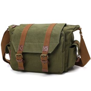 SLR Camera Satchel Retro Canvas Shoulder Messenger Photo Bag Waterproof Removable Liner Digital Camera Storage Bag