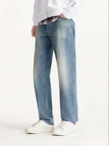 Jack Jones | Autumn Straight Fit Water Washed Whiskers Jeans Long