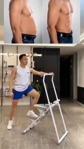 Mesin Latihan Panjat Tebing /Mesin Panjat Tangga Multifungsi Di Peralatan /Mesin Panjat Tangga /Peralatan Kebugaran Rumah Multifungsi /Beban 150kg /Kebugaran Stepper Panjat Situ Tangga /Pendaki Stepper Peralatan Kebugaran Kardio Lipat