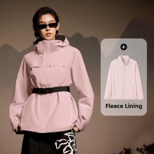 Pioneer camp | Waterproof and Windproof 3-in-1 Fleece Jacket