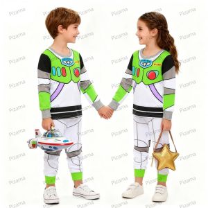 Pixar McQueen Kids Pajama Sets Boys Christmas Pajamas Halloween Pyjamas for Kid Buzz Lightyear Car Pijama Baby Homewear Pjs