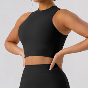 เสื้อชั้นในโยคะสำหรับผู้หญิงแห้งเร็วพร้อมแผ่นเสริมหน้าอก เสื้อชั้นในฟิตเนส สายรัด เสื้อกั๊ก ป้องกันการสั่นสะเทือน