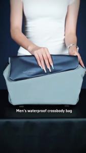 Outdoor waterproof mens messenger bag fashion shoulder bag commuting sports riding motorcycle backpack messenger bag