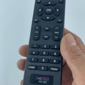 Remote điều khiển đầu KTS mặt đất T2 Hùng Việt điều khiển tivi truyền hình vệ tinh T2 Hùng Việt - Tặng kèm pin