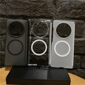 Ultra-Thin Magnetic Skin-Friendly Frosted Transparent Protection Case for Vivo XFold5 Phone Shell Foldable Dual Axis Full Coverage