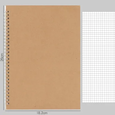 A4/A5/A6 Coil Notebook Lined Dots Blank Grid Paper Journal Book For School Office Supplies Stationery