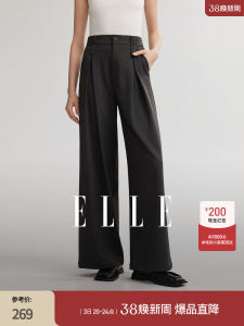 Grey Drapey High Waist Slimming Womens Wide Leg Casual Pants