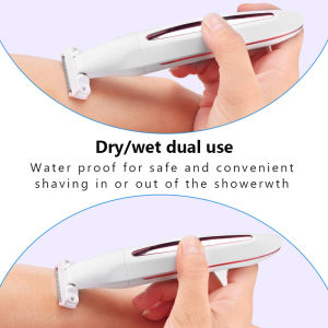 Electric Women Shaver Razor Facial Body Leg Arm Back Bikini Trimmer Lady Washable USB Rechargeable Hair Removal Shaving Machine