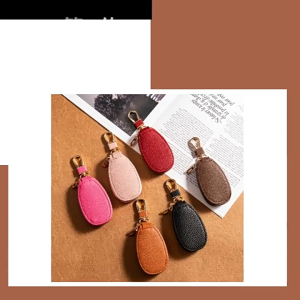 JS SHOP 1pc Portable Zipper Door Keys Storage with Multi function Design Mini Car Key Wallets