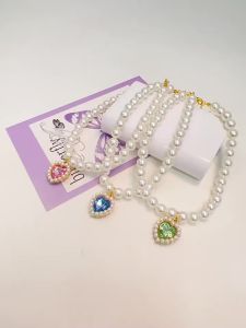 Vòng Cổ Ngọc Trai Phong Cách Công Chúa Cho Chó Mèo Phụ Kiện Trang Sức Dễ Thương Cho Chó Con Mèo Con Chihuahua Món Quà Cưới Hoàn Hảo