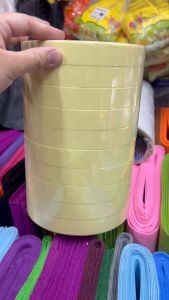 Combo 10 cuồn băng keo xốp vàng 2 mặt dán đồ thủ công - băng keo mouse trắng 2 mặt . Loại tốt rộng 25cm dài 6 mét .