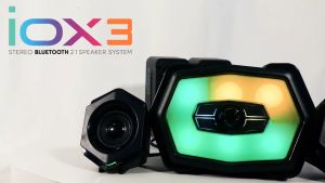 SONICGEAR IOX 3 Stereo 2.1 RGB 24W Max Power USB Speaker with Bluetooth FM USB Slot - Support Computer TV