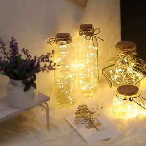 Dây đèn Led dùng pin dây đèn đom đóm 3 mét nhấp nháy