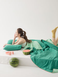 Candy Colored Summer Cool Feeling TianXue Ice Silk Summer Quilt Rope Embedded Thin Washable Home Use Air Conditioner Quilt