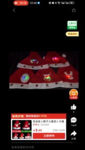 【SG现货】2个装发光圣诞老人帽子儿童成人卡通发光圣诞帽装饰品幼儿园小学生圣诞礼物款式随机