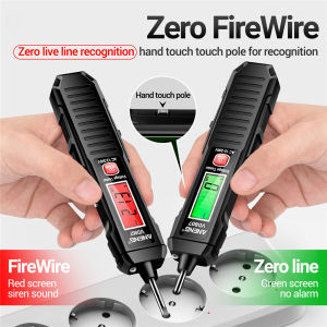 Một Bút kiểm tra điện điện kiểm tra điện tuốc nơ vít vd807 AC12-300V focusai cảm ứng thông minh màn hình hiển thị kỹ thuật số Bút kiểm tra kẹp thử điện Bút kiểm tra không dây có điện thợ điện đặc biệt Bút kiểm tra không có pin