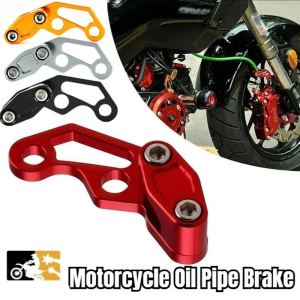 Universal Aluminum Alloy Motorcycle Brake Hose Holder Tube Oil Pipe Cable Line Clamps Clip Brake Bracket