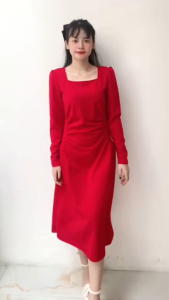 Gaun Merah Panjang & Gaun Putih Panjang Lengan: Pilihan Rok Peri Dress Korea