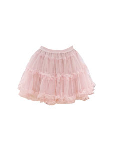 Heavy Embroidery Lace Crop Top And Skirt Set Womens Summer Ballet Style Puffy Skirt plus Size Fashion Casual High Waist A-Line Skirt