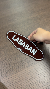 Acrylic Signage Labasan - Pinoy Sign - 9.0" x 3.0" x 1.5mm - Jay C. Designs - 1967E
