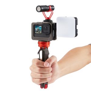 Protective Case for GoPro HERO 11 10 9 Black - PULUZ Cage with Metal Frame Mount, Buckle, Adapter, & Accessories