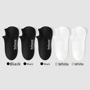Miiow | Mens Summer Thin Mesh Breathable Anti-slip No-Show Boat Socks Anti-Odor Cotton Polyester Nylon Blend Comfortable Short Cuff