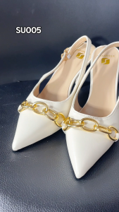 STOMPION Pointed Heels for Women Stiletto Korean Fashion High Elegant Sandals For Office Leather