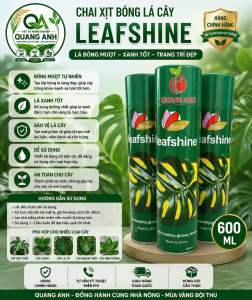Chai Xịt Bóng Lá Cây Leafshine 600ml – Làm Bóng Lá Xanh Lá Sạch Bụi Tăng Thẩm Mỹ Cho Cây Cảnh