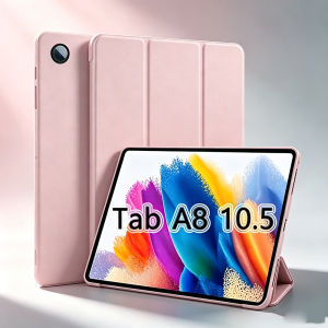 Ốp Lưng Máy Tính Bảng Samsung Galaxy Tab A8 10.5 2021 SM-X200 SM-X205 SM-X207 Chất Liệu Silicon Mềm Có Chân Đế Giả Da