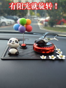 Solar Powered Rotating Helicopter Car Air ener Perfume Automobile Dashboard Decoration Creative Interior Accessories