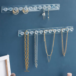 1Pc Necklace Hanger Wall Mounted Holder Jewelry Storage Rack for Home Wall Shelf Jewelry Display Organizer Hanging