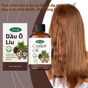 Tinh Chất Dưỡng Tóc Dầu Thầu Dầu Hữu Cơ 100ml Nuôi Dưỡng Sâu Phục Hồi Hư Tổn Chân Tóc Và Da Đầu Làm Mượt Tóc Với Nha Đam Và Vitamin E