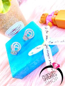 bông tai khoen bạc cao cấp sang trọng dể thương