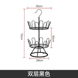 Iron Art Floor Standing Shoe Rack Rotating Hanging Shoe Drying Rack for Outdoor Balcony Simple Style No Brand from Other Overseas Region