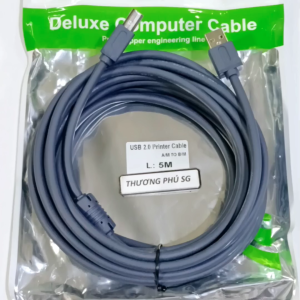 Cáp máy in 2.0 dài 5m / Hiệu Kingmaster màu Xanh hoặc Xám đen