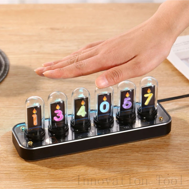 NovelLife SE Nixie Tube Clock Kit Digital Calendar Stopwatch Time Photo ...